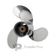 PowerTech SWA3 Stainless Propeller Tohatsu 9.9-20 hp